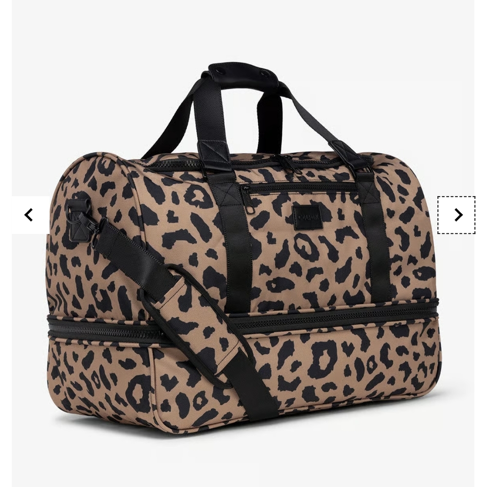 Leopard Print Duffel Bag